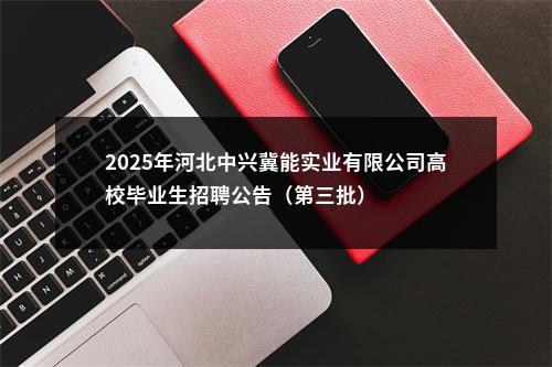 2025年河北中兴冀能实业有限公司高校毕业生招聘公告（第三批） 图片