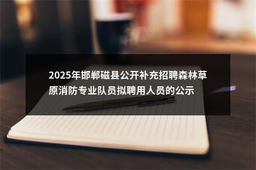 2025年邯郸磁县公开补充招聘森林草原消防专业队员拟聘用人员的公示 图片