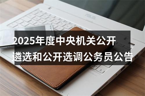 2025年度中央机关公开遴选和公开选调公务员公告 图片